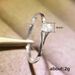 Cao Shi's Classic Four Claw Hot Selling Handpiece Fashion OL Extremely Simple Style Zircon Women's Copper Plated White_ipsvogv.com