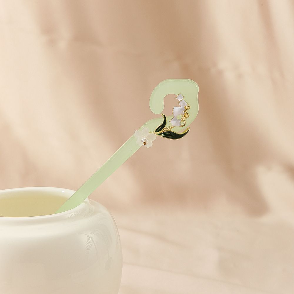 White Magnolia Hairpin for Women New Chinese Style Ancient Style High end Hairpin Temperament Hair Accessories Hairpin Step Shaking Head Accessories_ipsvogv.com