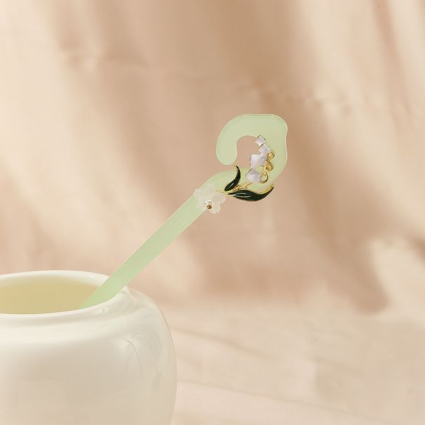 White Magnolia Hairpin for Women New Chinese Style Ancient Style High end Hairpin Temperament Hair Accessories Hairpin Step Shaking Head Accessories_ipsvogv.com