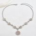 Wind earring set with zircon pearl flower earrings necklace_ipsvogv.com