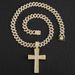 Personalized Cross Chain, Niche Design, Full Diamond Hip-hop Cuban Chain Necklace, Men's Necklace_ipsvogv.com