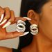 Irregular Geometric Exaggerated Fashion Versatile Metal Splicing Elegant Temperament Earrings For Women_ipsvogv.com