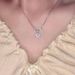 S Pure Silver Square Sugar Necklace For Women, Niche Design, Light Luxury Temperament, High-end Sense, Versatile And_ipsvogv.com