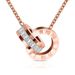 Hot Sales Fashion Top Brand Woman Color Roman Numerals Pendant Necklace 316 L Stainless Steel Jewelry_ipsvogv.com