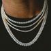 4mm Zircon Tennis Chain Hip Hop New Stone Inlaid Couple Necklace_ipsvogv.com