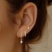 Unisex Brass With Real Gold Plating, Hot Selling Across Stylish Diamond Pendant With Zircon, Three Piece Earrings For Ladies_ipsvogv.com