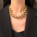 Fashionable Instagram, Exaggerated Personality, Transport Beads, Titanium Necklace, Women's Stainless Steel Sweet Cool_ipsvogv.com