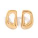 Minimalist Hollow Alloy D Letter For Women Ins Style Personality Symbol Geometric Earrings_ipsvogv.com