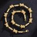 Full diamond wire hip-hop necklace irregular 3D solid alloy inlaid infinite Cuban chain jewelry_ipsvogv.com