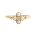 Sanjieins New Internet Celebrity Fashion Gold Pearl Ring Creative Simple Clover Flower Versatile Jewelry For Women_ipsvogv.com