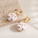 Summer New Titanium Steel Drip Oil Fashionable Geometric Cute, Small, High End Jewelry Earrings_ipsvogv.com