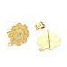 Stainless Steel Earring Accessories DIY Handmade Patterned Circular With Loops, Gold Plated Earrings_ipsvogv.com