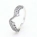 Women's Jewelry White Copper Shining Asymmetrical Wave Ring Light Luxury Temperament Diamond Ring Valentine's Day Gift_ipsvogv.com