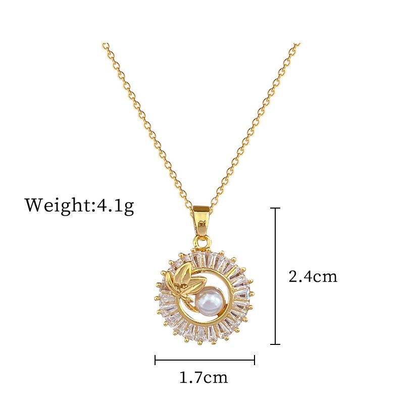 【 Titanium Steel 】 Circular Leaf Earring Light Luxury Square Full Diamond Personalized Atmosphere Banquet Earrings and_ipsvogv.com