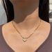 Women's Jewelry Fashion Niche Design Exquisite Stainless Steel Paper Clip Chain Love Hollow Pendant Clavicle Temperament Necklace_ipsvogv.com