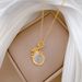 【 Titanium Steel 】 Simple Lucky Bag Of Diamonds, Fashionable And Luxurious Temperament, Gorgeous Full Diamond Necklace,_ipsvogv.com