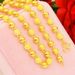 Vietnamese Sand Gold Round Bead Necklace With Brass Frosted Collarbone Chain Gold-plated Versatile Men's And Women's_ipsvogv.com