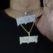 Men's Hip Hop Letter Pendant Necklace With Full CZ Stones, Trendy Cuban Chain, Silver & Gold Options (Sizes 50-80cm) Hip Hop Pendant_ipsvogv.com