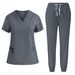 Women's short-sleeved doctor's gown, surgical gown, women's beauty work clothes, men's operating room scrub gown, elastic quick-drying gown_ipsvogv.com