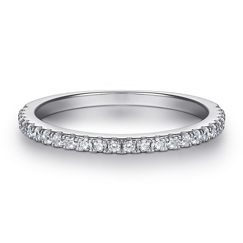 Sterling Silver Zircon Couple Ring Set Female Ring Ladies Silver Ring INS_ipsvogv.com
