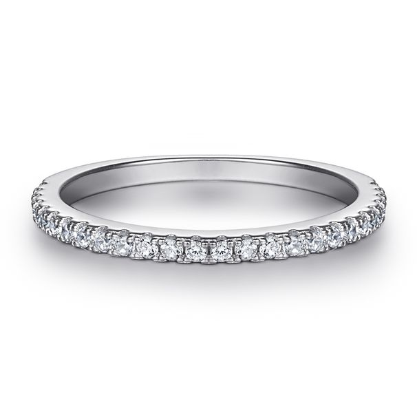 Sterling Silver Zircon Couple Ring Set Female Ring Ladies Silver Ring INS_ipsvogv.com