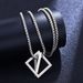 Wang Yibo's same necklace geometric pendant men's fashion hip hop light luxury niche design sense women's fashion brand versatile accessories_ipsvogv.com