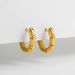Women’s Jewelry Set Fashion Fashion Simple Temperament Personality All Match Light Luxury Niche Retro Copper Plated Texture Bamboo Gold Earrings_ipsvogv.com