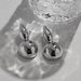 Unisex Spring And Summer INS Retro Gold Plated Titanium Steel Polished Gourd Gold And Silver Earrings_ipsvogv.com