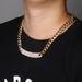 Popular Hip Hop Jewelry Zircon Necklace 12mm Smooth Cuban Chain Men's Necklace_ipsvogv.com