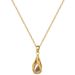 Rotatig 【 】 Water Drop Light Luxury Charm Gorgeous Full Diamod Necklace Wome's Versatile Clavicle Titaium Steel 【 】_ipsvogv.com