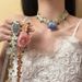 Choker Necklace High-End Short Neck Lace Mesh Rose Flower Ribbon Super Fairy Temperament Clavicle Chain For Women Summer_ipsvogv.com
