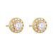 Women's Jewelry Round Full Diamond Zircon Sterling Silver Earrings Hip Hop Ins Simple Personality Trend Earrings High Quality_ipsvogv.com
