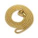 Hip hop men's stainless steel fine style vacuum electroplated Cuban necklace neck collarbone chain_ipsvogv.com