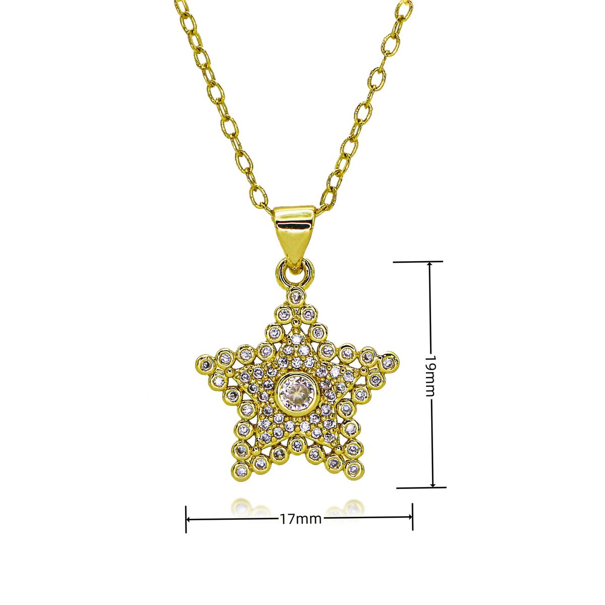 Zircon Star Necklace Color Retention Long Lasting Accessories Necklace Fashion Retro Niche Temperament Necklace Wholesale_ipsvogv.com