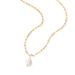 Women's Jewelry Fashion Y Shaped Stainless Steel Necklace Special Shaped Pearl Pendant Freshwater Pearl Chain Necklace_ipsvogv.com