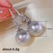 Cao Shi Baroque Style Pearl Earrings Gentle Style Zircon Earrings Elegant Women's Party Wear Accessories_ipsvogv.com