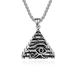 Ancient Egyptian Pyramid Eye of Horus Titanium Steel Necklace Pendant Retro Niche Personality Art Wear Pendant_ipsvogv.com