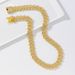 Hip Hop Style Alloy Full Diamond Cuban Chain Men's Versatile Trendy Necklace Accessories_ipsvogv.com