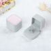 Velvet Badge Pink Gray Jewelry Box, Ring Box_ipsvogv.com
