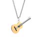 Men's Jewelry Titanium Steel Instrument Guitar Necklace Fashionable Personality Trendy Jewelry Music Series Pendant_ipsvogv.com