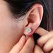Cao Shi Hip Hop Unisex Earrings with Copper Micro Inlaid Zircon Mini Earrings for Women's New Style_ipsvogv.com