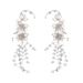 Women's Jewelry Floral Pearl Earrings With Elegant Hook Design, Electroplated Finish For A Sophisticated Look, Perfect For Spring And Summer Fashion_ipsvogv.com