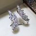 Cao Shi's hot selling exaggerated horse eye diamond angel wing Ring Earring Jewelry adjustable women's ring_ipsvogv.com