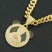 Hip hop exaggerated three-dimensional full diamond panda pendant Cuban necklace personality trendy punk cool neck chain_ipsvogv.com