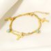 Women’s Jewelry Set Fashion New Product Double Layer Bracelet Simple Niche Design Turquoise Pendant Stainless Steel Gold Plated Bracelet_ipsvogv.com