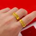 brass Opening, As Desired. Abacus Men's Ring Plated With Real Gold And Vacuum Color Preservation_ipsvogv.com