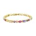 Women's Jewelry Simple Colored Zircon Bracelet Micro Inlaid Colored Zircon Personality Hip Hop Ladies Bracelet_ipsvogv.com