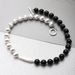 24 Year New Brushed Ebony Necklace Earrings With Niche Design, Pieced Bead Collarbone Chain, Light Luxury And Versatile_ipsvogv.com