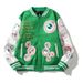 Women's Clothing God's eye embroidered badge loose baseball jacket jacket high street fashion brand jacket trendy_ipsvogv.com