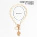Starfish Shell OT Buckle Cross Chain Necklace Women's Europe, America Summer Fashion Beach Vacation Travel With Seasonal Accessories_ipsvogv.com